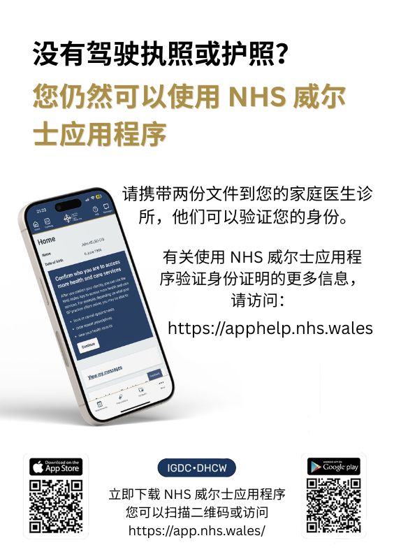 ID for NHS 威尔士应用程序 022026 Chinese